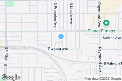 Map image of the property - 717 E Santa Fe Ave
