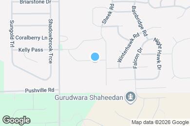 Map image of the property - 1119 Barberry Dr