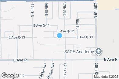 Map image of the property - 1626 E Ave Q13