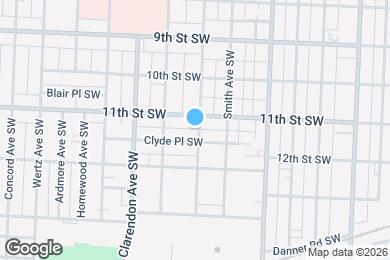 Map image of the property - 1117 Arlington Ave SW