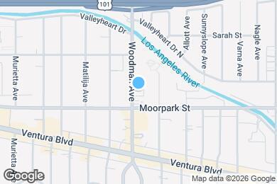 Map image of the property - 4424 Woodman Ave