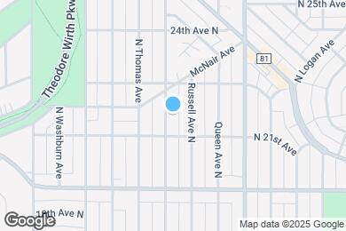 Map image of the property - 2120 Sheridan Ave N