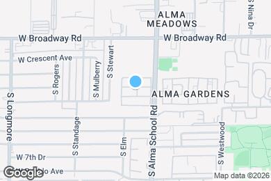 Map image of the property - 530 S Alma School Rd