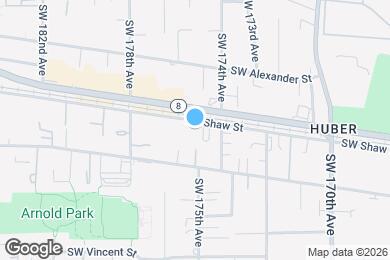 Map image of the property - 17420 SW Shaw St