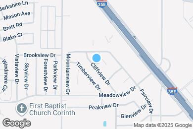 Map image of the property - 3216 Cliffview Dr