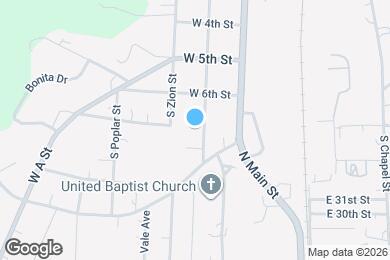 Map image of the property - 1200 S Highland Ave