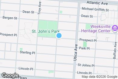 Map image of the property - Crown Heights Room, HDTV, 24 min to Manhattan #537