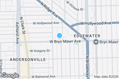 Map image of the property - 1336 W Bryn Mawr Ave