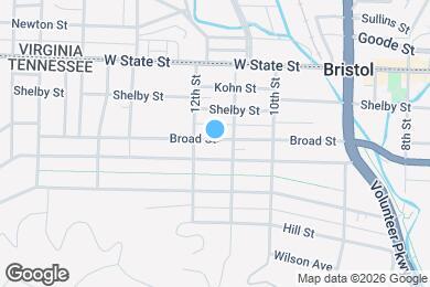 Map image of the property - 1110 Broad St