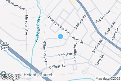 Map image of the property - 402 Willow Creek Dr