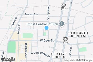 Map image of the property - 203 W Trinity Ave