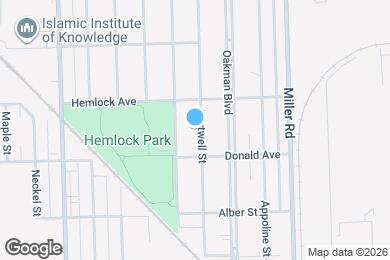 Map image of the property - 6059 Hartwell St