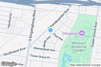 Map image of the property - 2107 Maury Ave