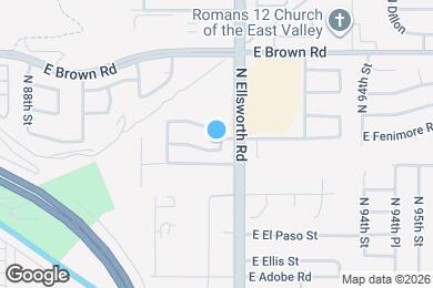 Map image of the property - 9146 E Encanto St