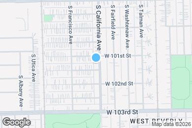 Map image of the property - 10114 S California Ave