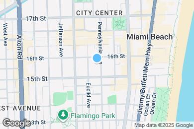 Map image of the property - 1601 Meridian Ave