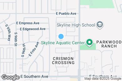 Map image of the property - 9852 E El Moro Ave