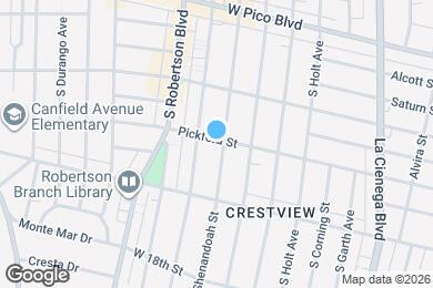 Map image of the property - 1601 S Shenandoah St