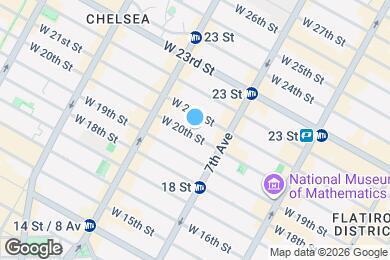 Map image of the property - 225 W 20th St