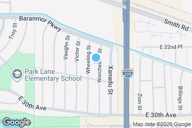 Map image of the property - 3145 Worchester St