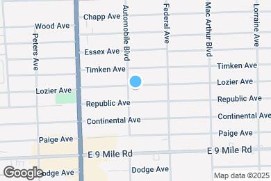 Map image of the property - 8220 Lozier Ave