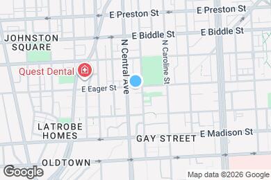 Map image of the property - 1317 E Eager St