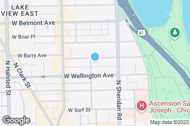 Map image of the property - 445 W Barry