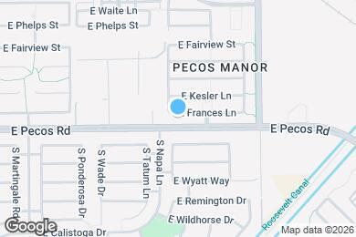 Map image of the property - 3825 E Frances Ln