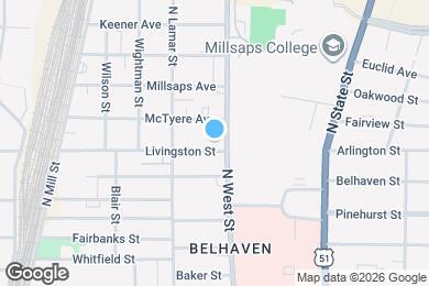 Map image of the property - 1505 N West St