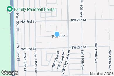 Map image of the property - 13330 SW 1st St