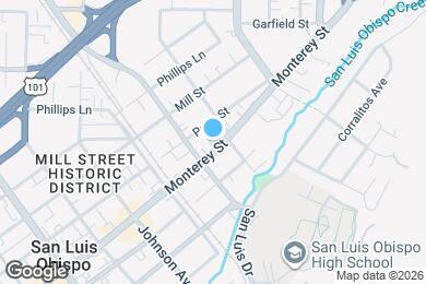 Map image of the property - 1534 Monterey St