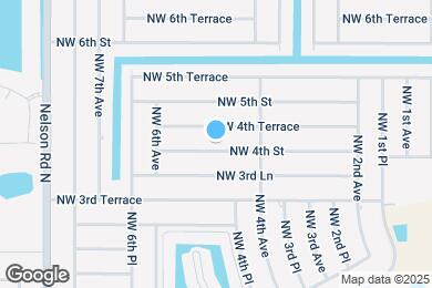 Map image of the property - 425 NW 4th St