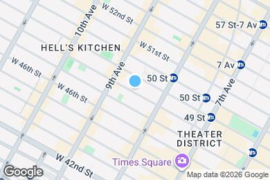 Map image of the property - 341 W 48th St