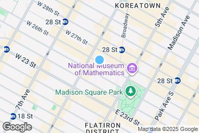 Map image of the property - 36 W 26th St