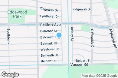 Map image of the property - 5962 Belcrest St