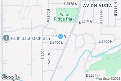 Map image of the property - 1201 E 2400 N