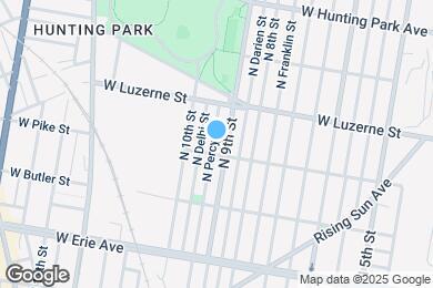 Map image of the property - 3911 N Percy St