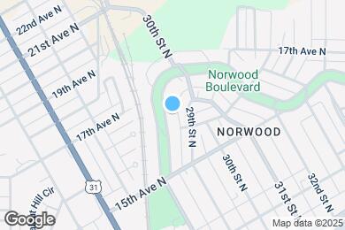 Map image of the property - 2863 Norwood Blvd
