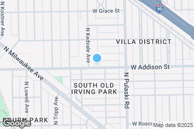 Map image of the property - 4116 W Addison St