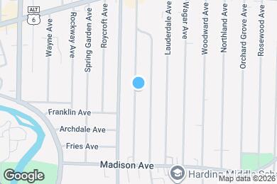 Map image of the property - 1561 Cordova Ave