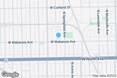 Map image of the property - 1707 N Harding Ave