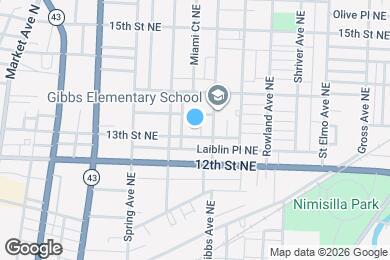 Map image of the property - 1005 13th St NE