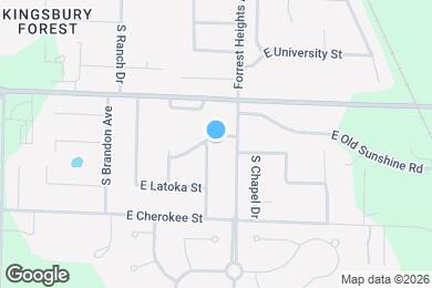 Map image of the property - 1868 S White Oak Ave
