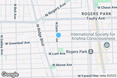 Map image of the property - 7059 N Damen Ave