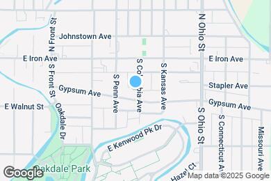 Map image of the property - 134 S Columbia Ave