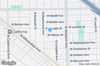 Map image of the property - 2524 W Palmer St