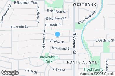 Map image of the property - 1843 E San Tan St