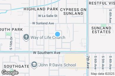 Map image of the property - 5651 S 11th Dr