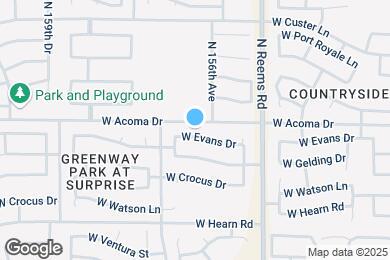 Map image of the property - 15618 W Evans Dr