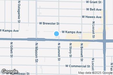 Map image of the property - 1106 W Wisconsin Ave